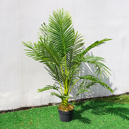 Artificial Palm Tree Fake Green Plant with Pot Indoor Outdoor Home Office Decor