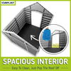 DOG KENNEL SMALL TO MEDIUM GREY DURABLE PLASTIC WINTER HOUSE