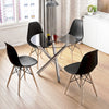 90cm Clear Tempered Glass Dining Table Home Furniture Cafe Lounge Recept Table