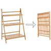 3 Tier Flower Plant Pot Stand Folding Display Ladder Shelf Garden Storage Rack