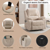 Lift Chair Recliners for Elderly, Armchair Lounge Sofa with Massage & Heat Beige