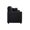 Panana 2 and 3 Seater Sofa Settee Suite in Black Fabric Sofa Deep Seat Couches