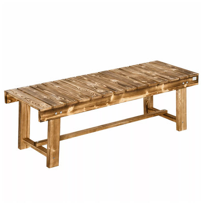 1.1M Outdoor Garden Bench Patio Loveseat Fir Solid Wood 2 Person