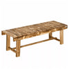 1.1M Outdoor Garden Bench Patio Loveseat Fir Solid Wood 2 Person