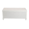 4FT Shoe Bench 2 Doors Wooden Cabinet Hallway Storage Chest Cushion Seat Ottoman