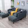 L-Shaped Corner Sofa, Sectional Couch with Built-in USB Port Chaise