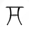 Garden Hollow Top Design Side Table with Parasol Hole Cast Aluminum Dining Table