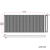 Black Designer Radiator Vertical Horizontal Oval Column Central Heating Rads