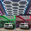 14X Hexagon RGB LED Lighting Garage Car Home Workshop Retail Lighting Border UK