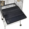 Open Top Large Metal Rolling Bird Cage for Budgie Parrot Canary Cockatiel 139cm