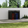 OUTDOOR WHEELIE BIN STORAGE METAL DOUBLE SHED DUSTBIN RUBBISH SCREEN SHELTER NEW