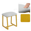Mondeer LED Dressing Table Vanity Set with Adjustable Light& Mirror Padded Stool