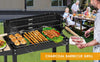 Rectangular BBQ Barbecue Steel Charcoal Grill Outdoor Patio Garden Wheels