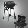 Charcoal Grill BBQ Barbecue Smoker Outdoor Pit Patio Cooker for Picnics Party UK