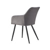 2 Pcs Dining Chairs Velvet/PU Cushion Backrest Seats Reception Armchairs Kitchen