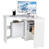 90° Corner Desk Computer Table Home Office Writing Desk Workstation w/ Shelves