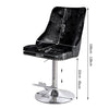 Crushed Velvet Bar Stool Gas Lift / Swivel Breakfast Kitchen Pub Barstool Chair