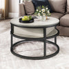 Round Lift Top Coffee Table with Hidden Storage, for Living Room, Modern Design