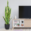 Realist Artificial Snake Plant Fake Sansevieria W/ Pot Faux Agave Plant 93CM