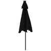 Garden Parasol with Black Steel 225 x 225 x 212 Parasol, Patio , D2R5