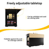 Kitchen Island on Wheels Rolling Kitchen Storage Trolley with Extendable Worktop