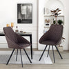 2x Dining Chairs Metal Legs Tub Chairs Dining Room Reception Kitchen Chairs
