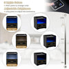 LED Bedside Table, Smart Nightstand Sofa Side Table with Charging Station Drawer