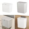 Kitchen Rubbish Bin Waste Recycling Baskets Handy Dustbin Lidded Bathroom Slim