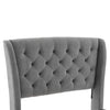 DOUBLE BED WITH STORAGE VELVET UPHOLSTERED BED FRAME WITH HEADBOARD, 4 DRAWERS