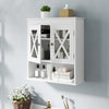 White Bathroom Cabinet Wall Mounted Medicine Cabinet w/ Adjustable Shelf