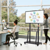 Mobile TV Cart Floor Stand Mount Height Adjustable Large Trolley for 32- 80'' TV