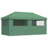 Foldable Party Tent - with 4 Sidewalls Green A7B8