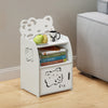 White Storage Cabinet Table Side End Stand Bedroom Bedside Storage Furniture NEW