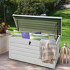 Storage Cabinet Indoor Outdoor Garden Steel Chest Box Tool Shed Patio Container
