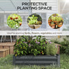 Galvanise Planter Plant Box Garden Flower Herb Vegetable Raised Bed Frame Trough