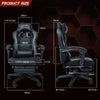 Massage Office Gaming Chair Racing Recliner Executive Seat Swivel Footrest Home