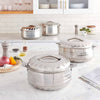 3X Insulated Cold Hot Pot Set Stainless Steel Food Warmer Container 5L 7.5L 10L