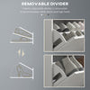 Shoe Storage Bench with 2 Flip Drawers, Cushion, 2 Vents for 8 Pairs of Shoes