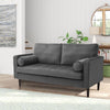 3 Seater 1.7m Velvet Sofa w/2 Pillows Couch Love Seat Settee Apartment Home Room