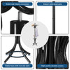 Freestanding Coat Rack Wooden Coat Tree Hat Hanger Standing Rack w/12 Hook Black