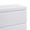 Sydney High Gloss TV Stand in White with 4 Drawers