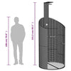 Garden Shower, Shower with Slatted Base, Steel Frame, Patio Shower for P3C5