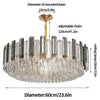Dimmable Crystal Chandelier Ceiling Light Hanging Pendant Lamp Dining Room