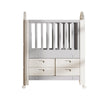 Premium Baby Toddler Cot Bed with Wheels & 4 Drawers Eco-friendly 85x62x108cm UK