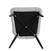 Set of 2 Faux Leather/Suede Dining Chairs Metal Legs Reception Restaurant Chair