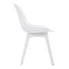 4x Plastic Chairs Dining Living Rooom Kitchen Office Lounge Seat Breathable Back