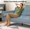 Sofa Bed Modern Adjustable Angle Wooden Legs Living Room Dining Room Grey Linen