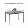 Set of Grey Marble MDF Top Dining Table & 4pcs White Faux Leather Dining Chairs