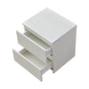 2 Drawers White Bedside Cabinet Storage Nightstand Bedroom Chest Of Drawers