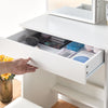 Modern Dressing Table Makeup Vanity White with Mirror LED Lights Drawers & Stool